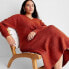 Фото #2 товара Women's Long Sleeve Chunky Sweater Midi Dress - Future Collective with Reese