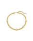 ფოტო #1 პროდუქტის Round Cut, White, Gold-Tone or Ruthenium Plated Numina Necklace