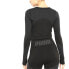 Фото #2 товара Puma Seamless Fitted Crew Neck Long Sleeve Athletic T-Shirt Womens Black Casual