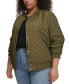 Фото #7 товара Plus Size Quilted Bomber Jacket