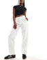 Фото #1 товара Sixth June carpenter trousers in white