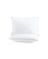 Фото #1 товара Hypoallergenic Pillows (2 Pack) - White with Silver Piping, Cotton with Poly Fill - Queen 20x30 in.