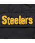 Фото #3 товара Men's Black Distressed Pittsburgh Steelers Team OG 2.0 Anorak Vintage-Like Logo Quarter-Zip Windbreaker Jacket
