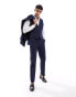 ASOS DESIGN slim suit waistcoat in navy pinstripe