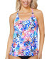 Women's Printed Racerback Underwire Tankini Swim Top, Created for Macy's