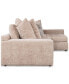 Фото #8 товара Pherie 131" 2-Pc. Fabric Sectional with Cuddler, Created for Macy's