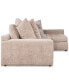 Pherie 131" 2-Pc. Fabric Sectional with Cuddler, Created for Macy's