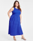 Фото #1 товара Trendy Plus Size Tank Midi Dress, Created for Macy's