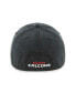 Фото #4 товара Men's Black Atlanta Falcons Sure Shot Franchise Fitted Hat