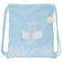 SAFTA Glowlab Swans Gymsack 40 cm