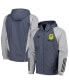 ფოტო #1 პროდუქტის Men's Charcoal Nashville SC All-Weather Raglan Hoodie Full-Zip Jacket
