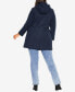 Plus Size Faux Wool Plain Coat