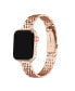 Rainey Skinny Rose Gold Plated Stainless Steel Alloy Link Band for Apple Watch, 38mm-40mm