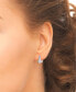 ფოტო #2 პროდუქტის 2-Pc. Set Diamond Double Row & In & Out Small Hoop Earrings (1/4 ct. t.w.) in Sterling Silver