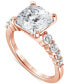 ფოტო #1 პროდუქტის Certified Lab Grown Diamond Cushion Engagement Ring (5-1/2 ct. t.w.) in 14k Gold