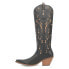 Фото #3 товара Dingo Rhymin Embroidered Snip Toe Cowboy Womens Black Casual Boots DI201-001