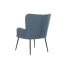 Фото #3 товара Кресло DKD Home Decor Синий Чёрный Металл 70 x 60 x 84 cm