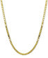 ფოტო #1 პროდუქტის Box Link 20" Chain Necklace in 18k Gold-Plated Sterling Silver, Created for Macy's