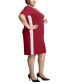 Фото #3 товара Women's Ellen Faux-Suede-Trim Bodycon Dress