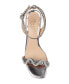 ფოტო #4 პროდუქტის Women's Gem Wavy Ornament Block Heel Evening Sandals