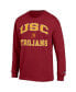 ფოტო #3 პროდუქტის Men's Cardinal USC Trojans High Motor Long Sleeve T-shirt