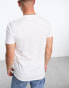 Фото #8 товара Hollister 3 pack slim fit crew neck small logo t-shirt in white/grey/navy