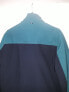 Nautica Men's Water Resistant Softshell Jacket Color Block Navy Green L