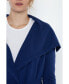 ფოტო #2 პროდუქტის Women's 100% Pure Cashmere Long Sleeve Belted Cardigan Sweater