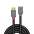 Lindy 0.5m DisplayPort 1.4 Extension Cable, Anthra Line, 0.5 m, DisplayPort, DisplayPort, Male, Female, 7680 x 4320 pixels