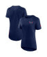 ფოტო #1 პროდუქტის Women's Navy Washington Capitals Authentic Pro Rink Raglan Tech T-shirt