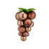 Фото #1 товара Ёлочный шарик виноград Коричневый Пластик 22 x 22 x 33 cm