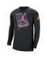 ფოტო #3 პროდუქტის Men's Black Phoenix Suns Courtside Max 90 Vintage-Like Wash Statement Edition Long Sleeve T-shirt