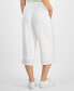 Фото #2 товара Petite Cropped Wide-Leg Pants, Created for Macy's