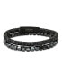 ფოტო #1 პროდუქტის Studded Faceted Hematite Beaded Stretch Bracelet, 2 Piece Set