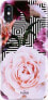 Фото #1 товара Чехол для смартфона Puro Glam Geo Flowers - iPhone Xs / X (розовые пионы)