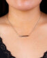 ფოტო #3 პროდუქტის Inspirational Mother, Devoted, Loving and Strong 4 Sided Bar Necklace 16+2" In Silver Plated