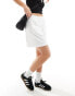 Фото #2 товара Weekday Ada track shorts with pull-on elasticated waistband in white