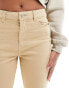 Pieces Peggy flared jeans in beige