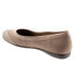 Фото #5 товара Trotters Sharp T1866-173 Womens Brown Wide Suede Slip On Ballet Flats Shoes 9