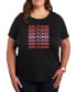 ფოტო #1 პროდუქტის Trendy Plus Size Girl Power Graphic Short Sleeve T-shirt