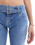 Tommy Jeans Sophie low waisted belted jeans in mid wash W29 L30 - фото #10