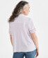 Фото #2 товара Women's Pintuck Short-Sleeve Button-Front Shirt, Created for Macy's