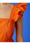 Фото #52 товара Fırfırlı Askılı Mini Elbise Pencere Detaylı Pamuklu