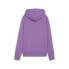 Фото #2 товара Puma Classics Shiny Logo Pullover Hoodie Womens Purple Casual Outerwear 62559550