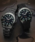 Men's Swiss Automatic Ocean Star 600 Chronometer Black PVD Stainless Steel Bracelet Watch 44mm