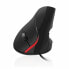 Ergonomic Optical Mouse Ewent EW3156 1000 dpi USB Black Black/Red Red/Black