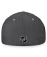 Фото #3 товара Men's Charcoal, Gray San Jose Sharks Authentic Pro Home Ice Flex Hat