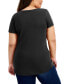 Trendy Plus Size Scoop-Neck T-Shirt