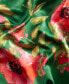 Фото #5 товара Women's Twist-Front Floral Stretch Satin Dress