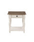 Фото #5 товара Florian End Table in Oak & Antique White Finish